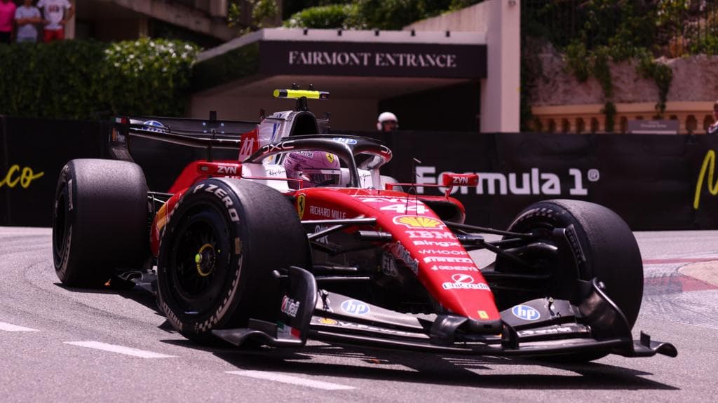 Hamilton fastest as Ferrari dominate Monaco practice