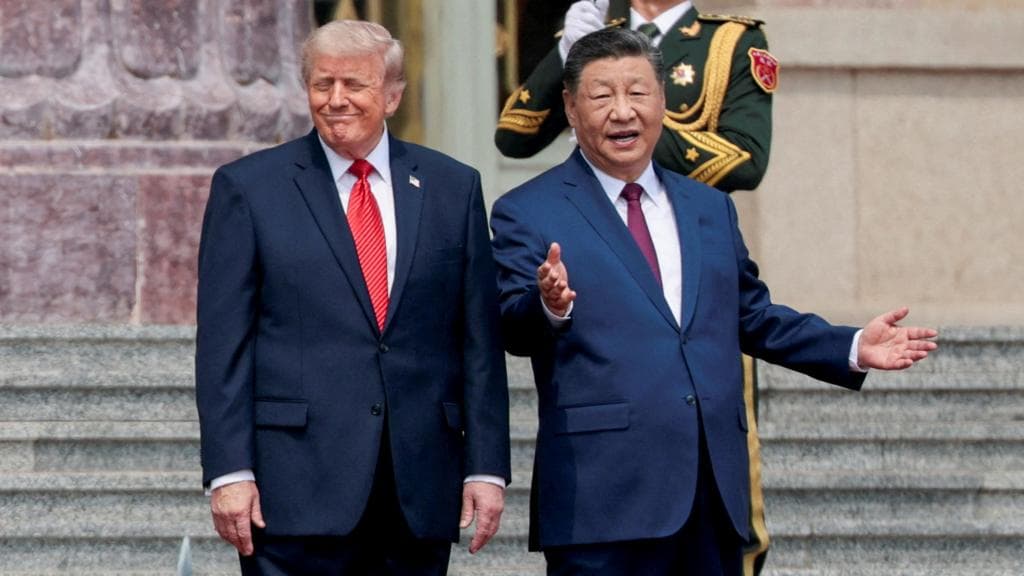 Flattery and fanfare as Trump welcomed to China - but thorny issues remain