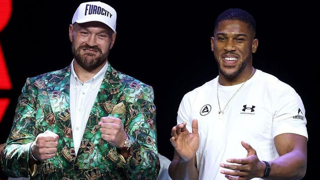 Respect and laughs as Fury and Joshua face off