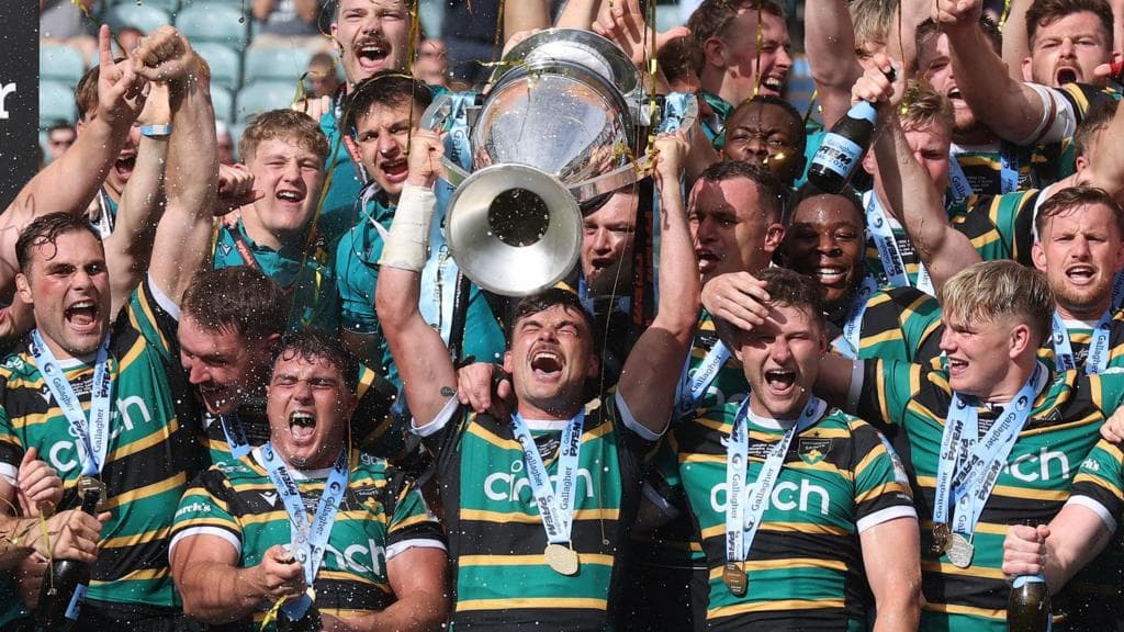 Northampton beat Exeter to win Prem Rugby title