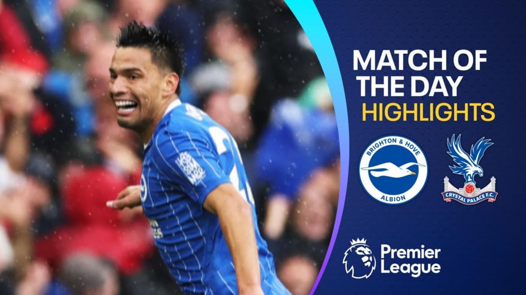 Gomez scores extraordinary goal as Brighton put five past Palace