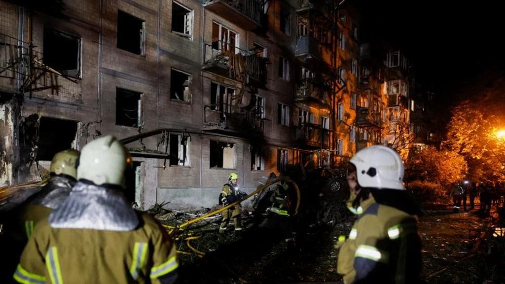 Russian strikes on Kyiv kill at least nine, Ukraine officials say