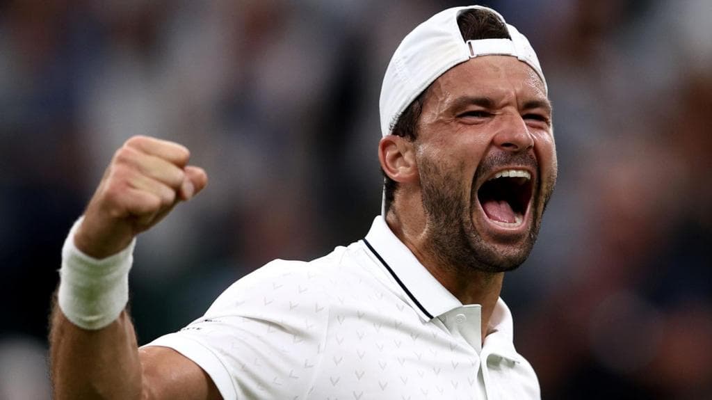 Dimitrov extends emotional Wimbledon return after last year's agony