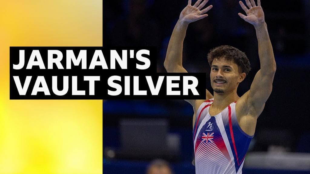 Jarman wins historic second Worlds silver in vault final