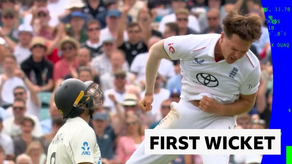 'I think he enjoyed that!' - Baker takes his first Test wicket