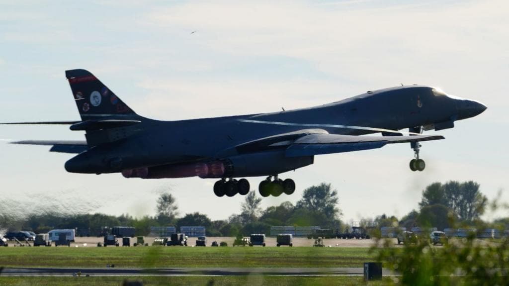 No10 insists UK military base RAF Fairford is safe after US withdraws bombers