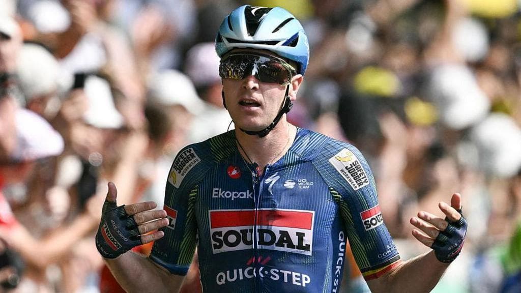 Merlier powers to victory on stage seven of Tour de France