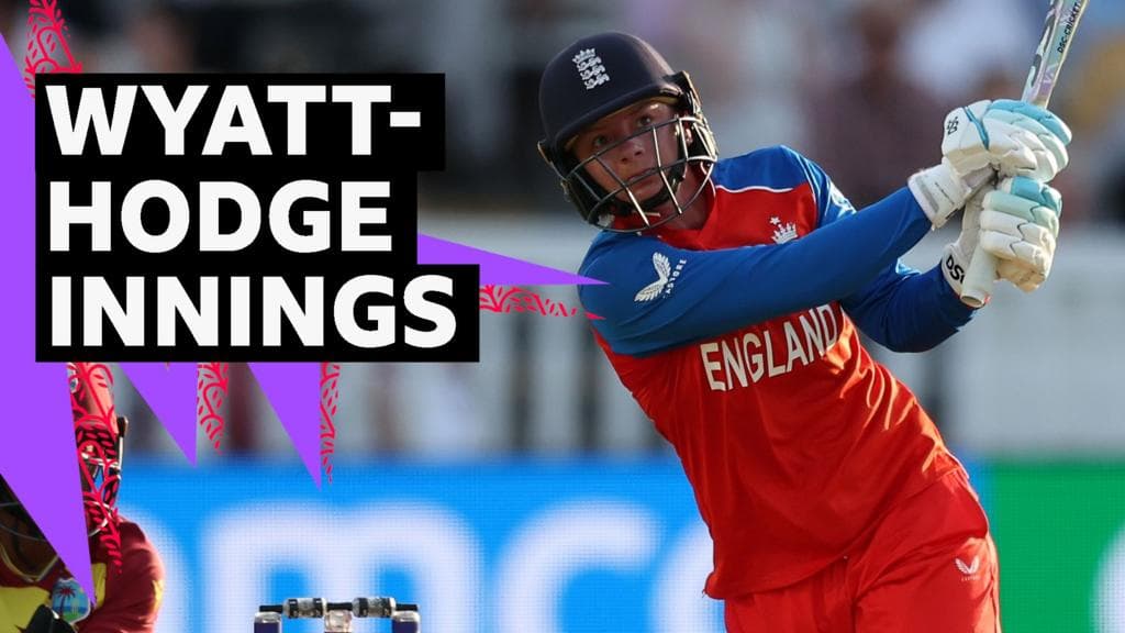 Wyatt-Hodge half-century powers England against Windies
