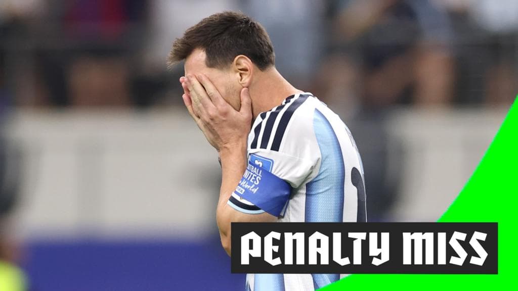 'He is human' - Messi misses from the spot as he chases scoring record