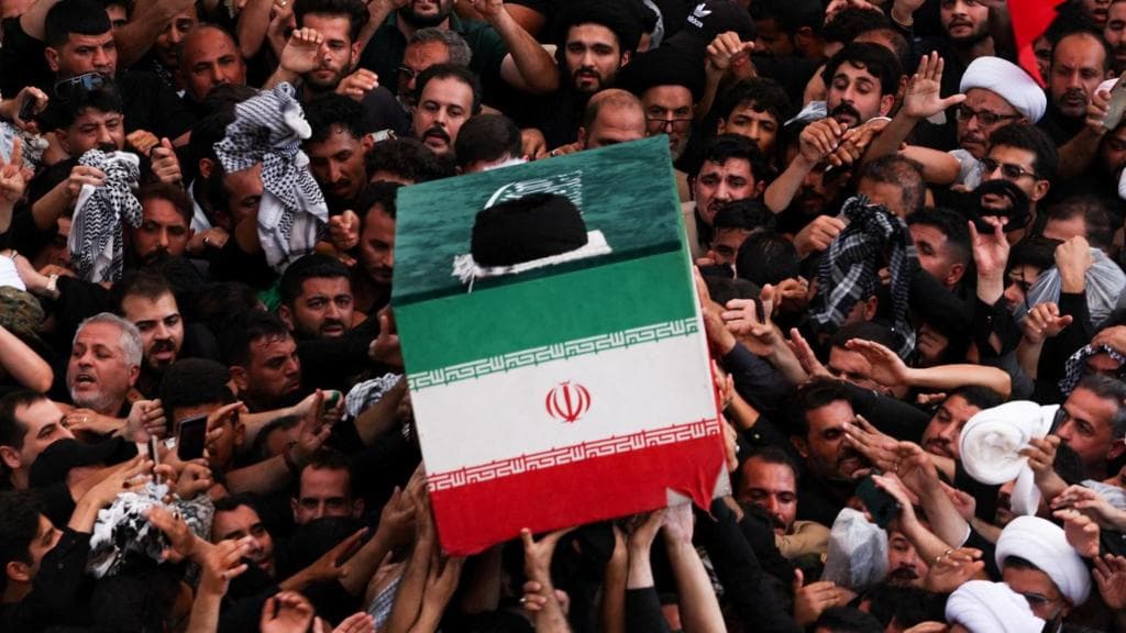 Khamenei's coffin carried through Shia shrines as ceremonies held in Iraq