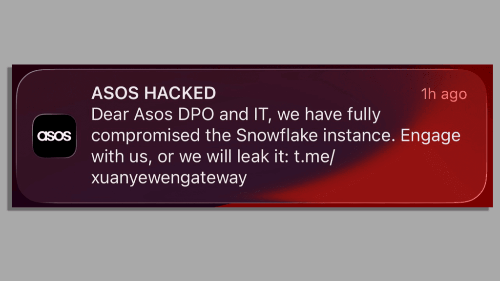 What can I do to protect myself after 'Asos hacked' message?
