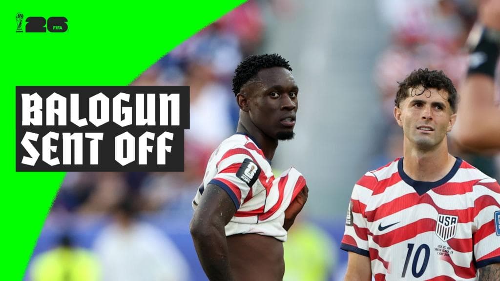 Goalscorer Balogun sent off for USA