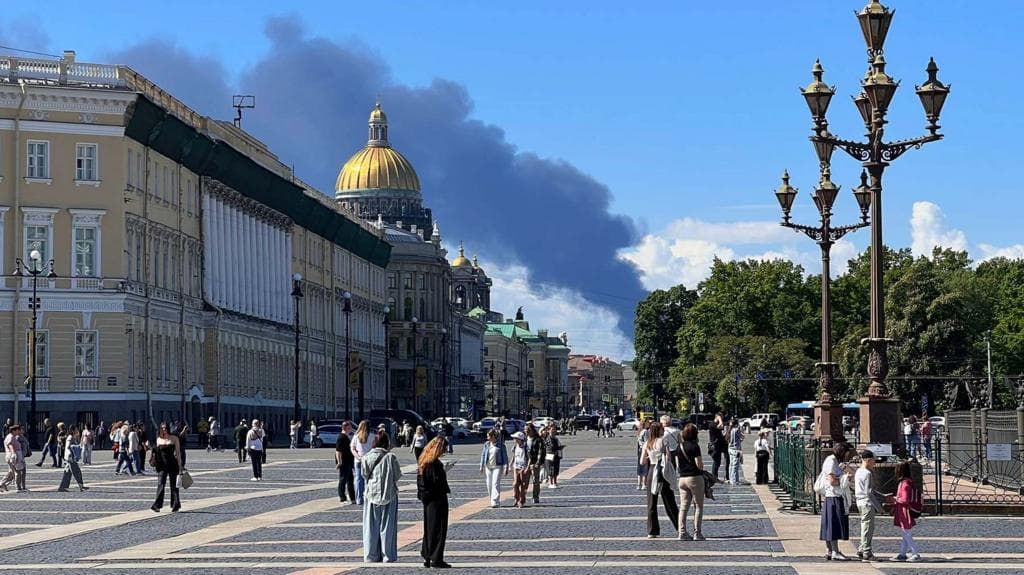 Ukrainian drones hit St Petersburg as Putin's flagship economic forum opens