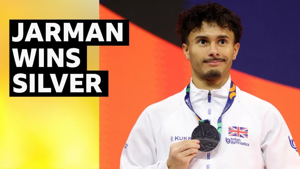 Jarman makes British gymnastics history with World floor silver