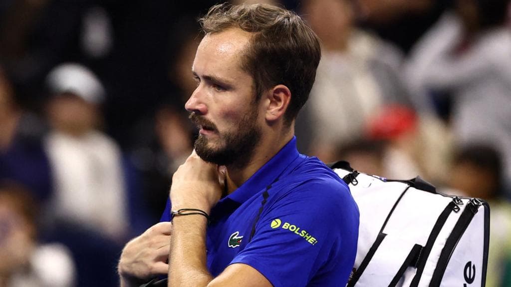 Medvedev defaulted for hitting spectator with ball