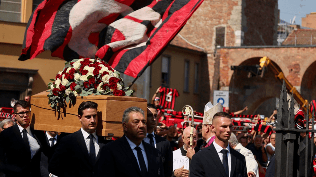 Mourners line streets of Milan for legend Baresi's funeral