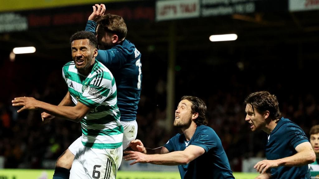 Hearts' McInnes rages at 'disgusting' Celtic penalty as title race goes to final day