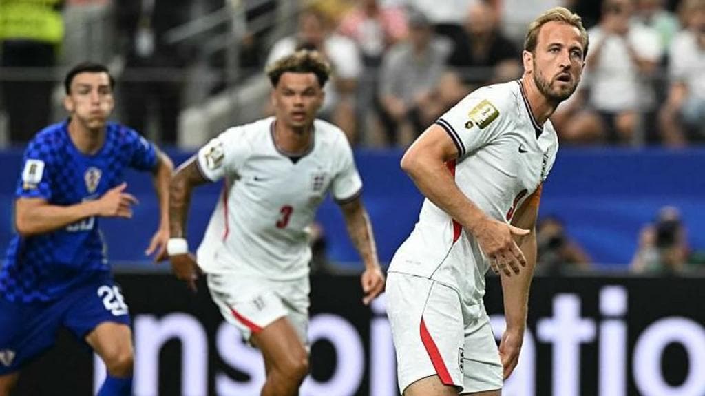 Why was Kane's penalty retaken against Croatia?