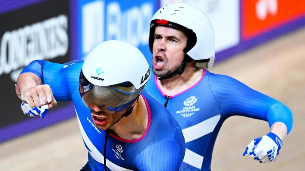 Fachie survives painful crash to take another gold after Wales 'poke bear'