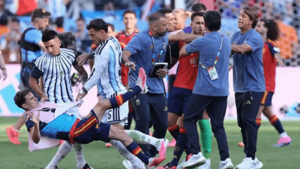 Argentina's Paredes should not be suspended for confrontation - Spain's Gavi