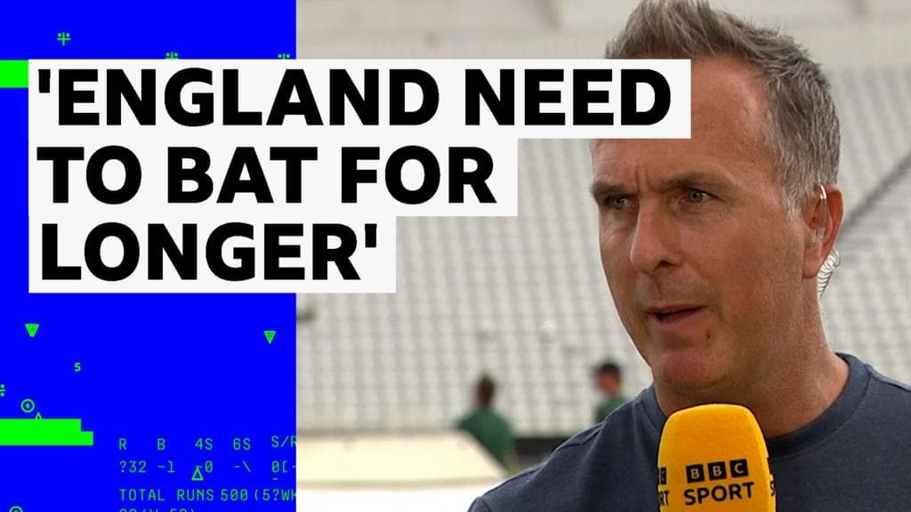 England's lack of overs when batting is 'not good enough' - Vaughan