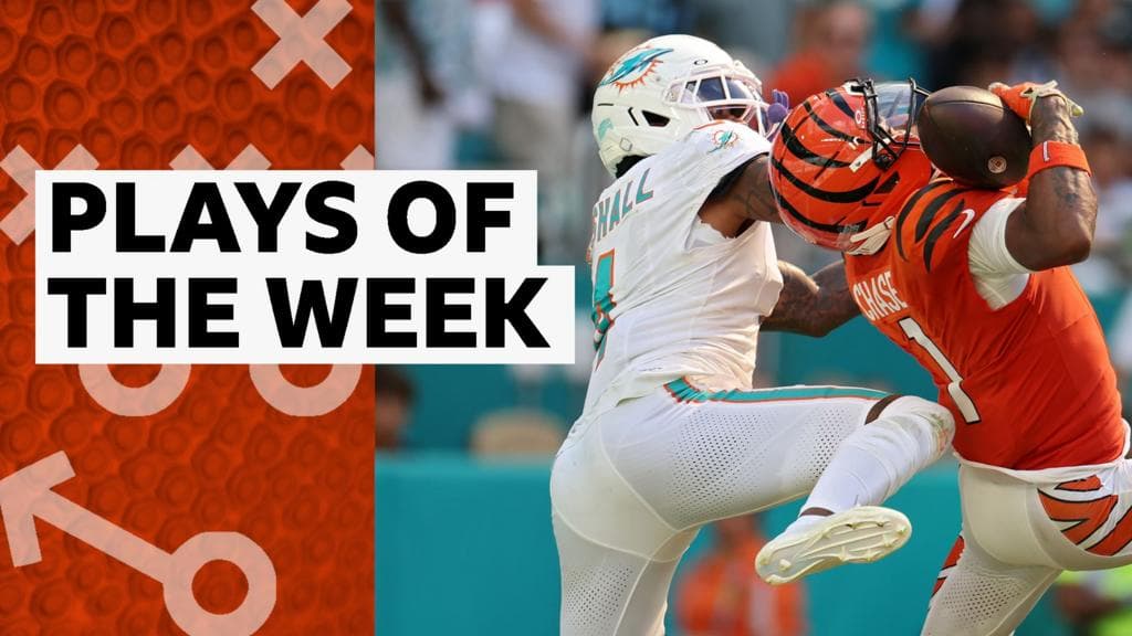 'Freakish' footwork & 'unbelievable' catches - NFL best plays