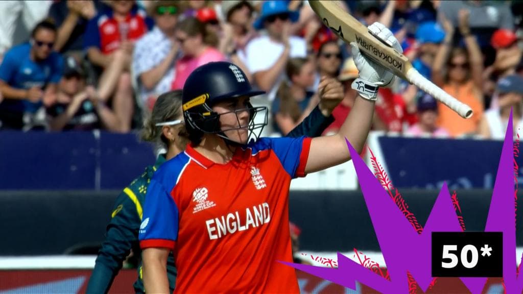 Sciver-Brunt hits fifty to give England hope in World Cup final
