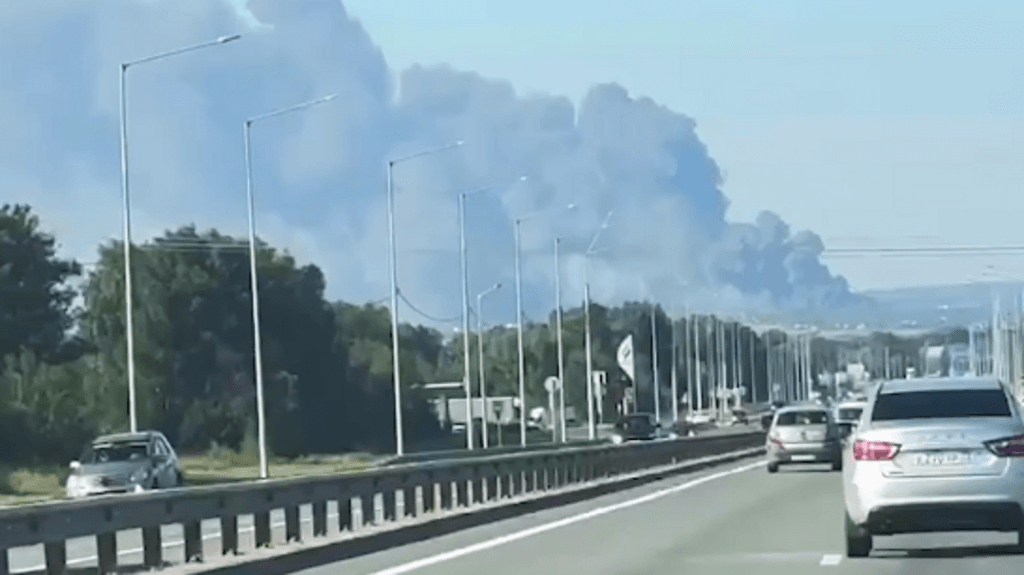 Ukraine says major Russian oil refinery and airfield hit, as Moscow reports eight deaths