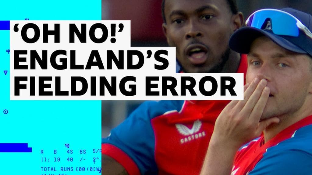 'To me! To you!' - England's comical fielding error