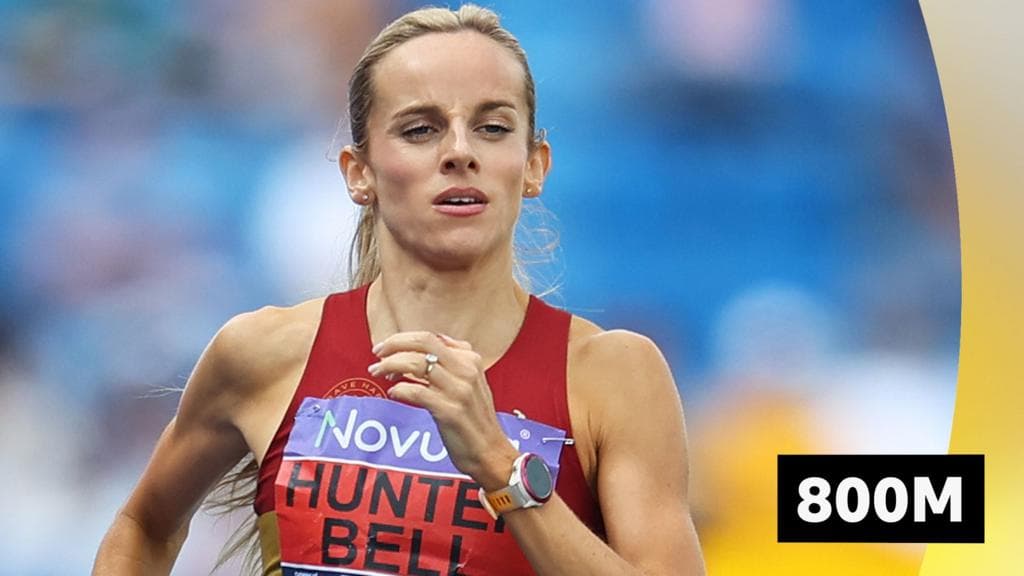 'Dominant display' - Hunter Bell wins 800m in record time