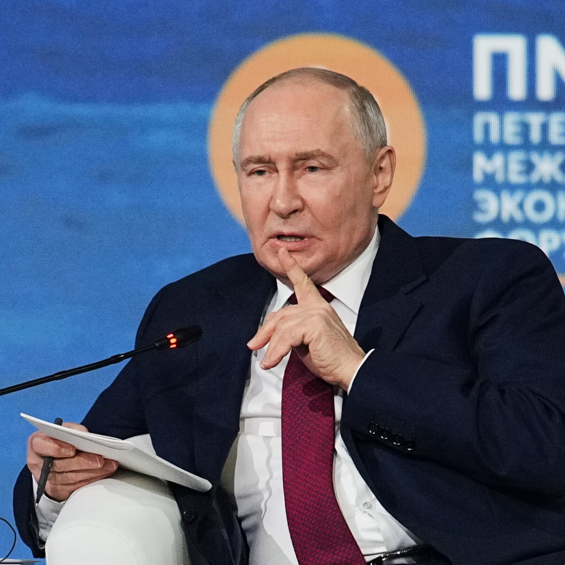 A Question Swirling Around Putin’s Big Conference: Could the War End?