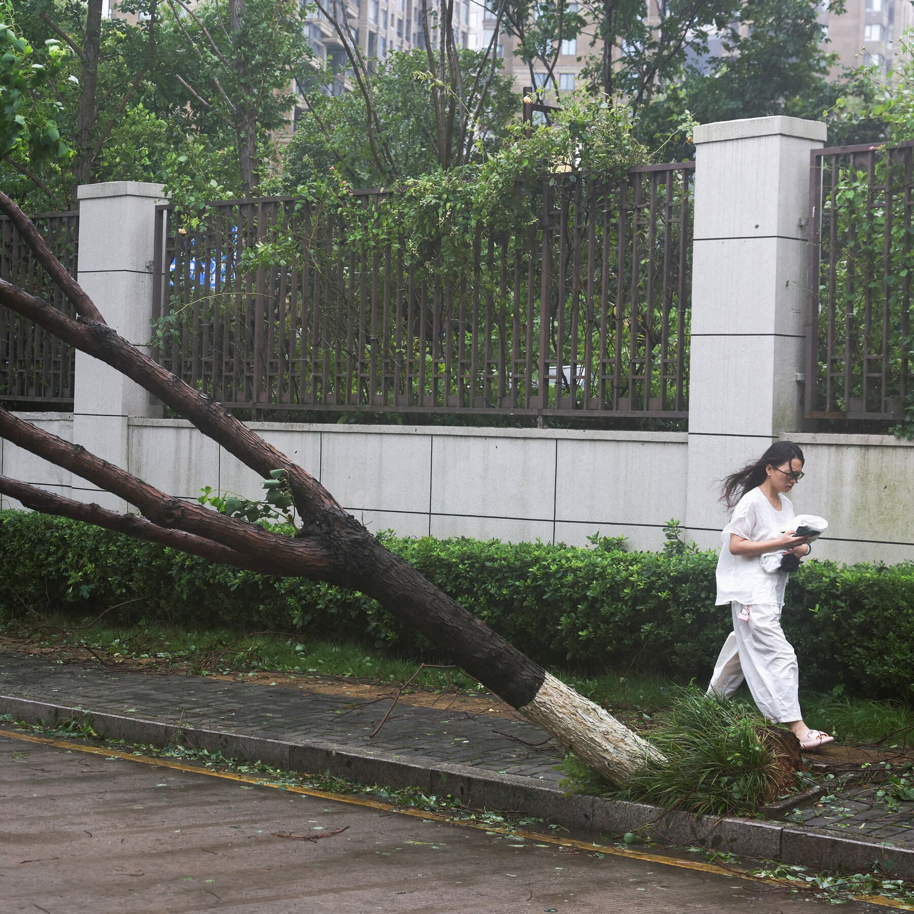 Typhoon Bavi Hits China, Causing Evacuations, Floods and Flight Delays