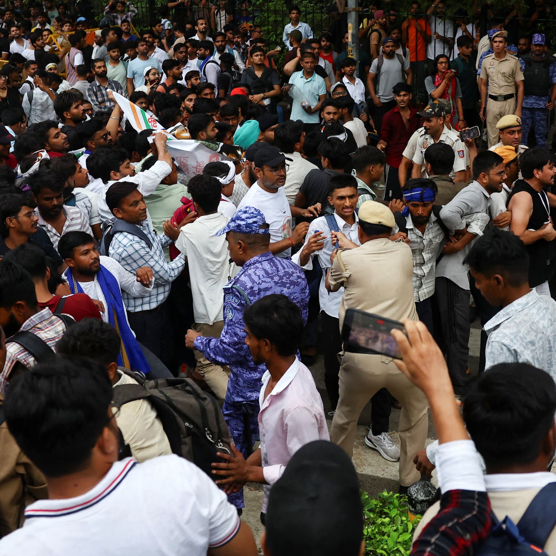 India’s CJP Party Leads Protest March to Parliament After Exam Leaks