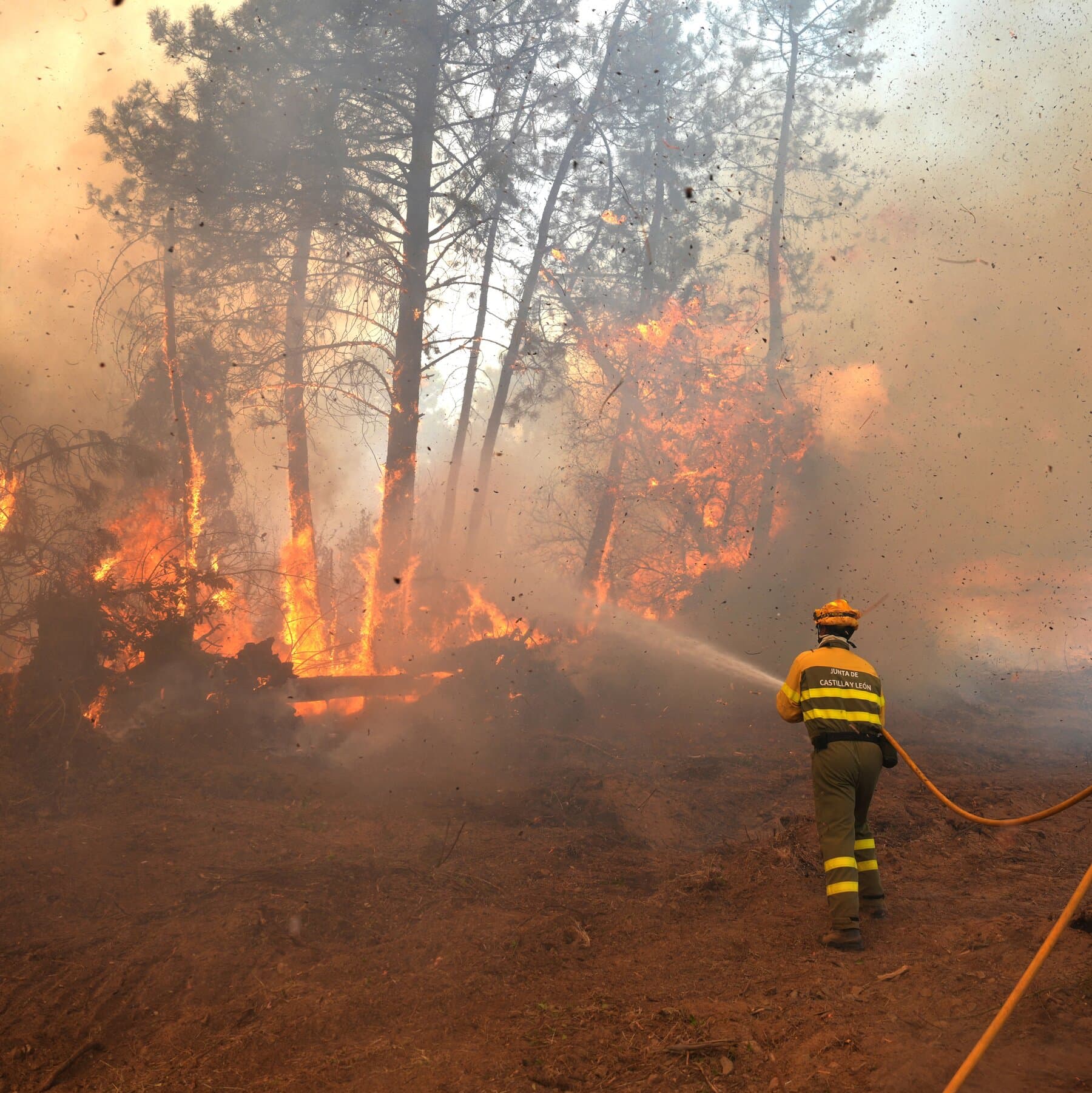 Live Updates: Hundreds of Thousands Flee as Fires Rage in Spain and France