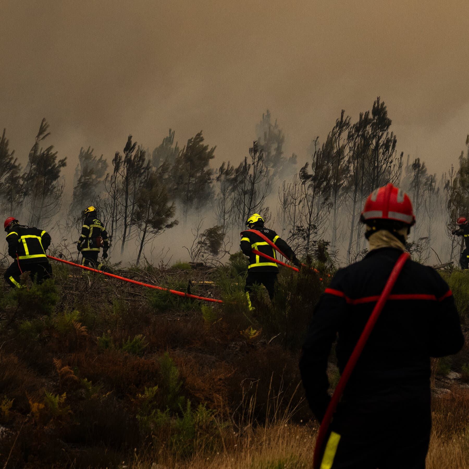 Live Updates: Extreme Heat and Strong Winds Fuel Wildfires in France and Spain