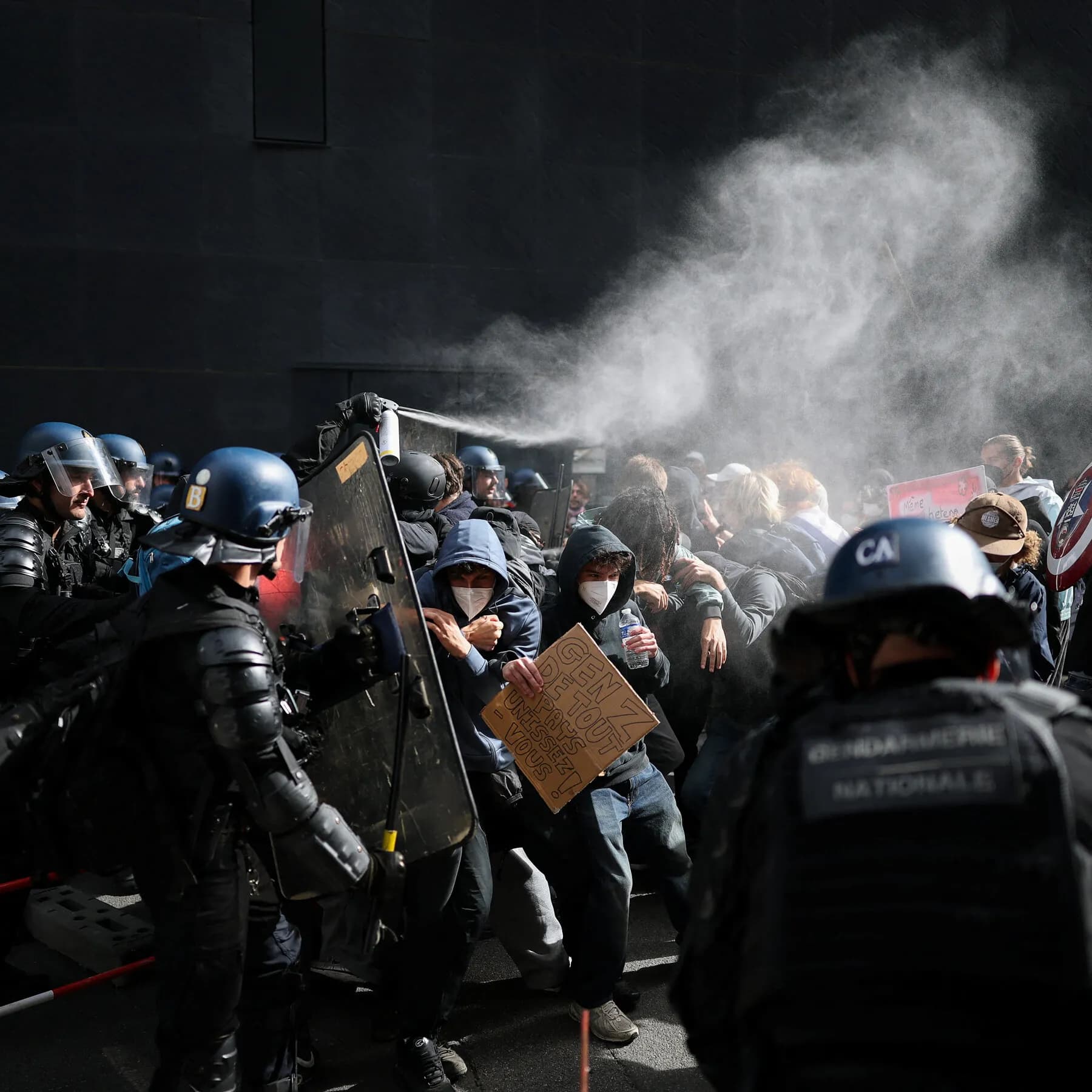 French Students Take to the Streets as Government Seeks Way Out of Crisis