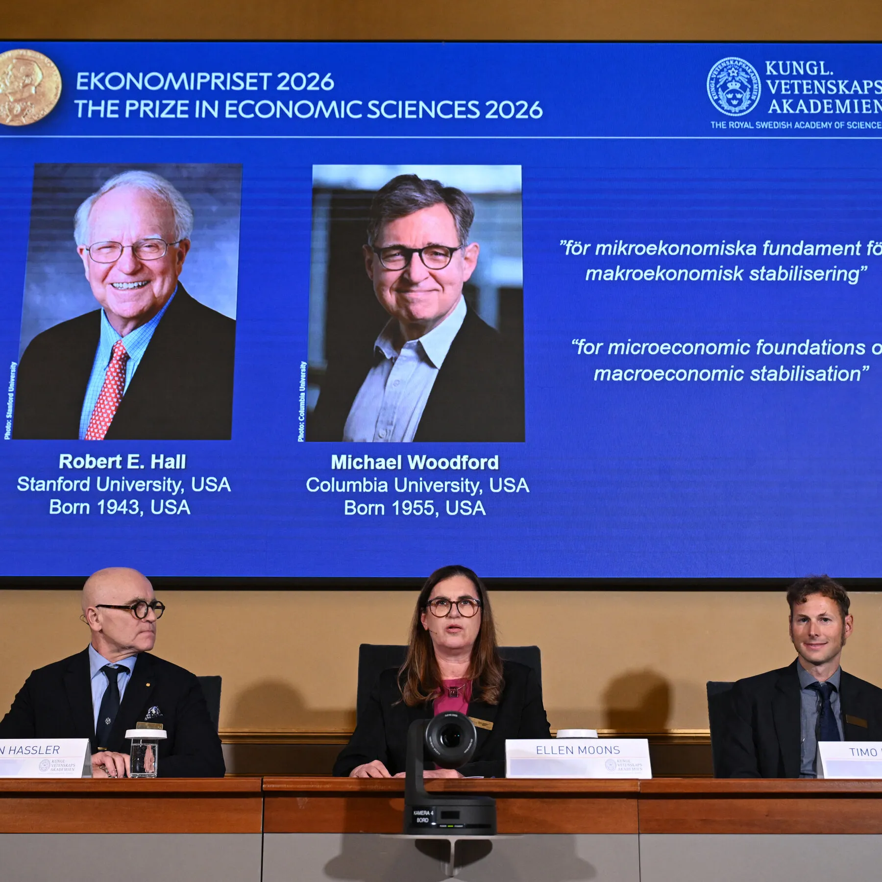 Robert E. Hall and Michael Woodford Awarded Nobel for Economics