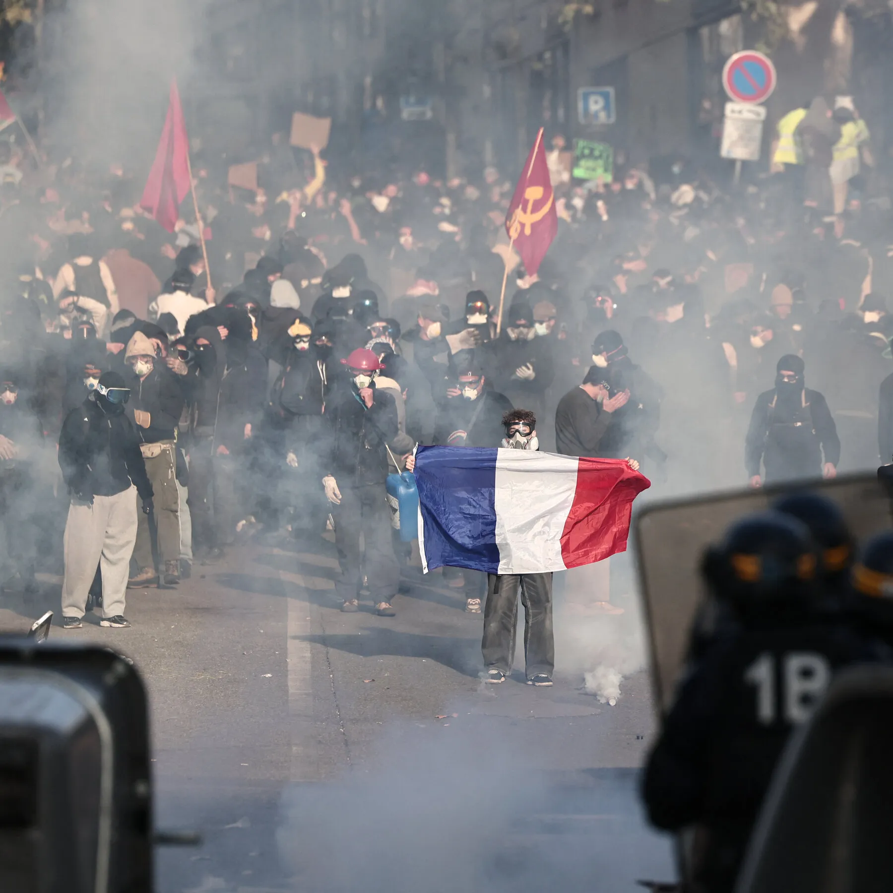 Live Updates: Protesters March in France Amid Heavy Security